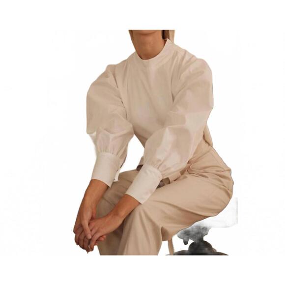 THE FEMM Tops - NEW THE FEMM pheme long sleeve blouse in white